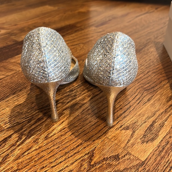 Jimmy Choo glitter peep toe heel - Picture 3 of 4